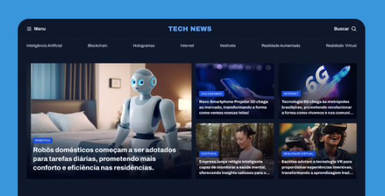 Imagem do projeto Tech News
